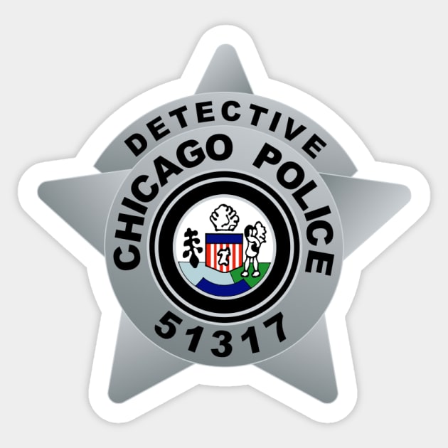 CHICAGO P.D. BADGE - 51317 - DETECTIVE - ERIN LINDSAY - SOPHIA BUSH Sticker by emilybraz7